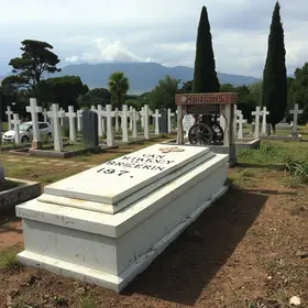 exumação no cemitério